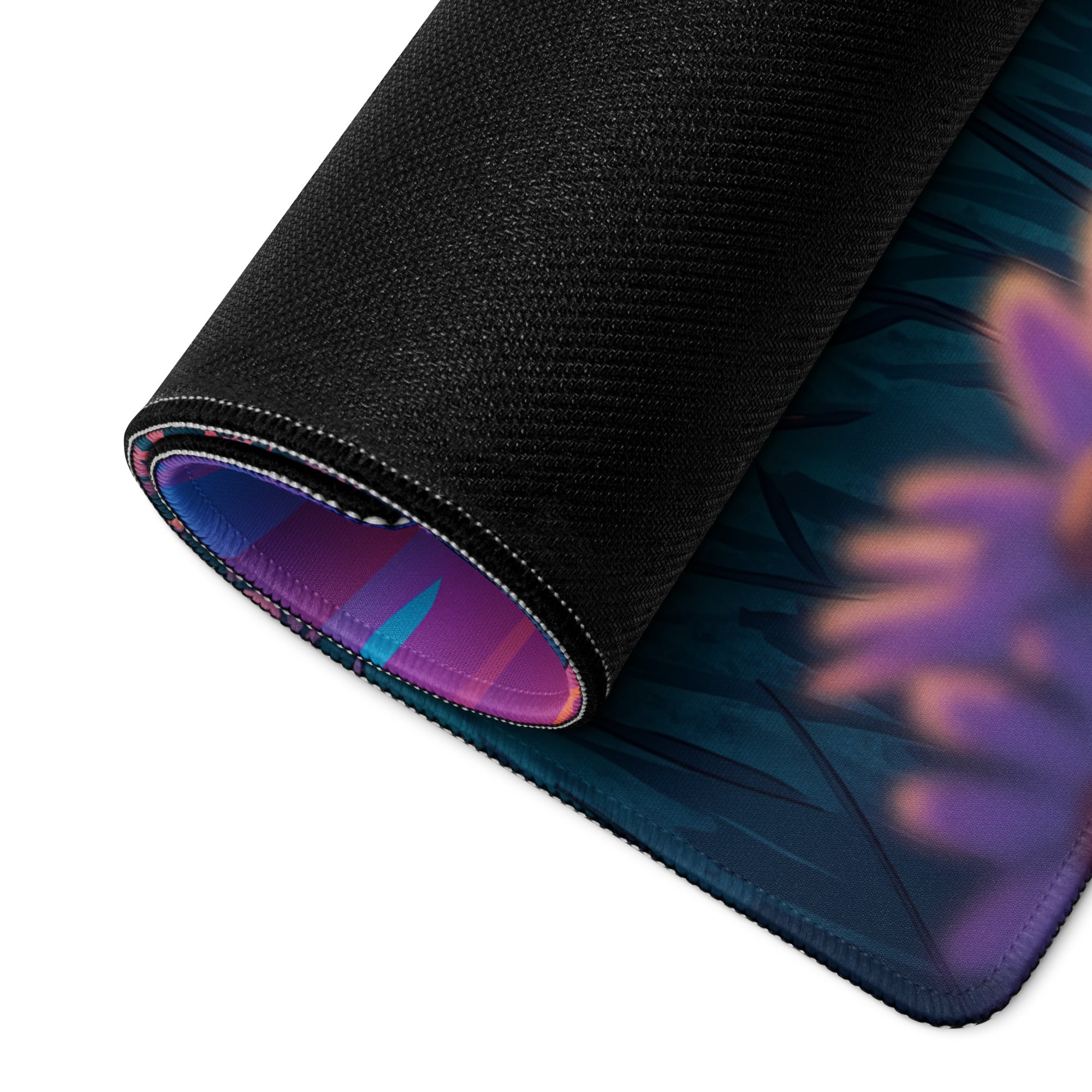 Vaporwave Sunset Mouse Pad - Mouse Pad Purple Pink Teal Gaming Setup Vaporwave Dreamy Neon Retro Desk Mat Digital Art