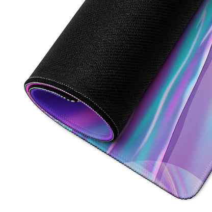 Vaporwave Palm Paradise Pad - Vaporwave Mouse Pad Purple Pink Neon Desk Retro Dreamy Mood Sunset Aesthetic