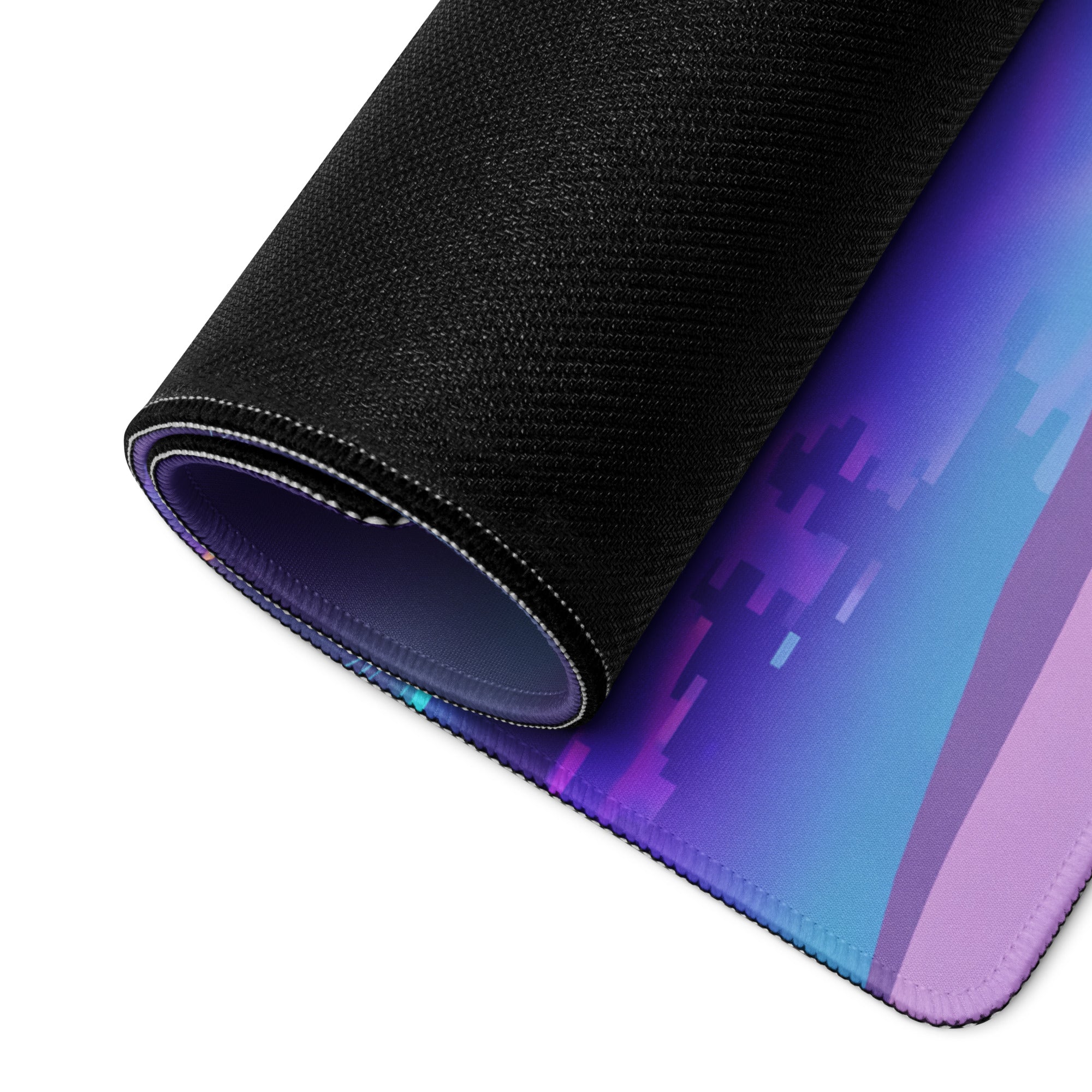 Purple Pink Neon Vaporwave Palm Pad - Gaming Mouse Pad Purple Pink Neon Desk Vaporwave Mood Retro Futuristic