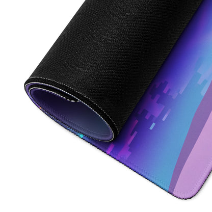 Purple Pink Neon Vaporwave Palm Pad - Gaming Mouse Pad Purple Pink Neon Desk Vaporwave Mood Retro Futuristic