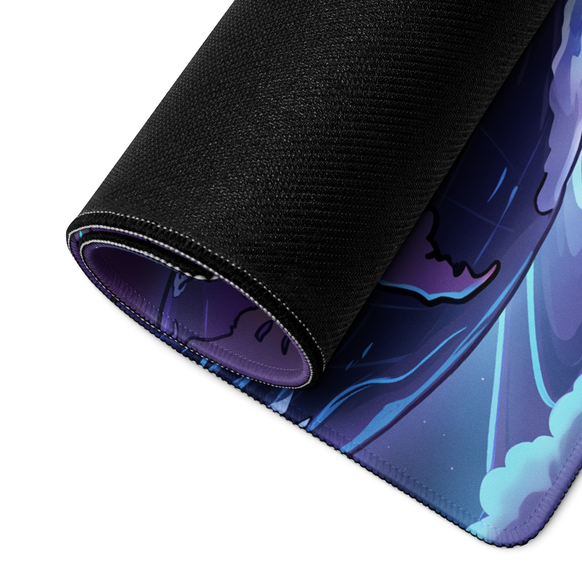 Cosmic Vaporwave Desk Pad - Mouse Pad Purple Pink Blue Orange Desk Setup Vaporwave Dreamy Retro Neon Gaming Desk Mat Digital Art