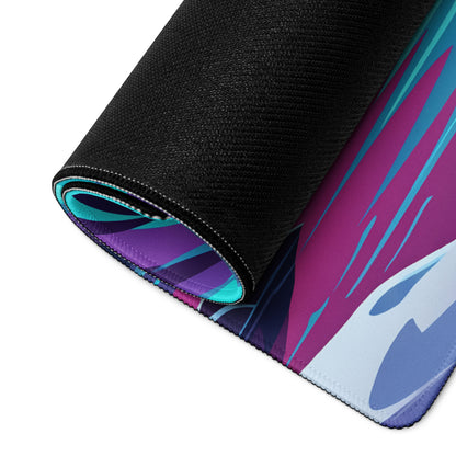 Vaporwave Night Mountain Mouse Pad - Mouse Pad Purple Teal Gaming Desk Vaporwave Dreamy Nostalgic Retro Futurism