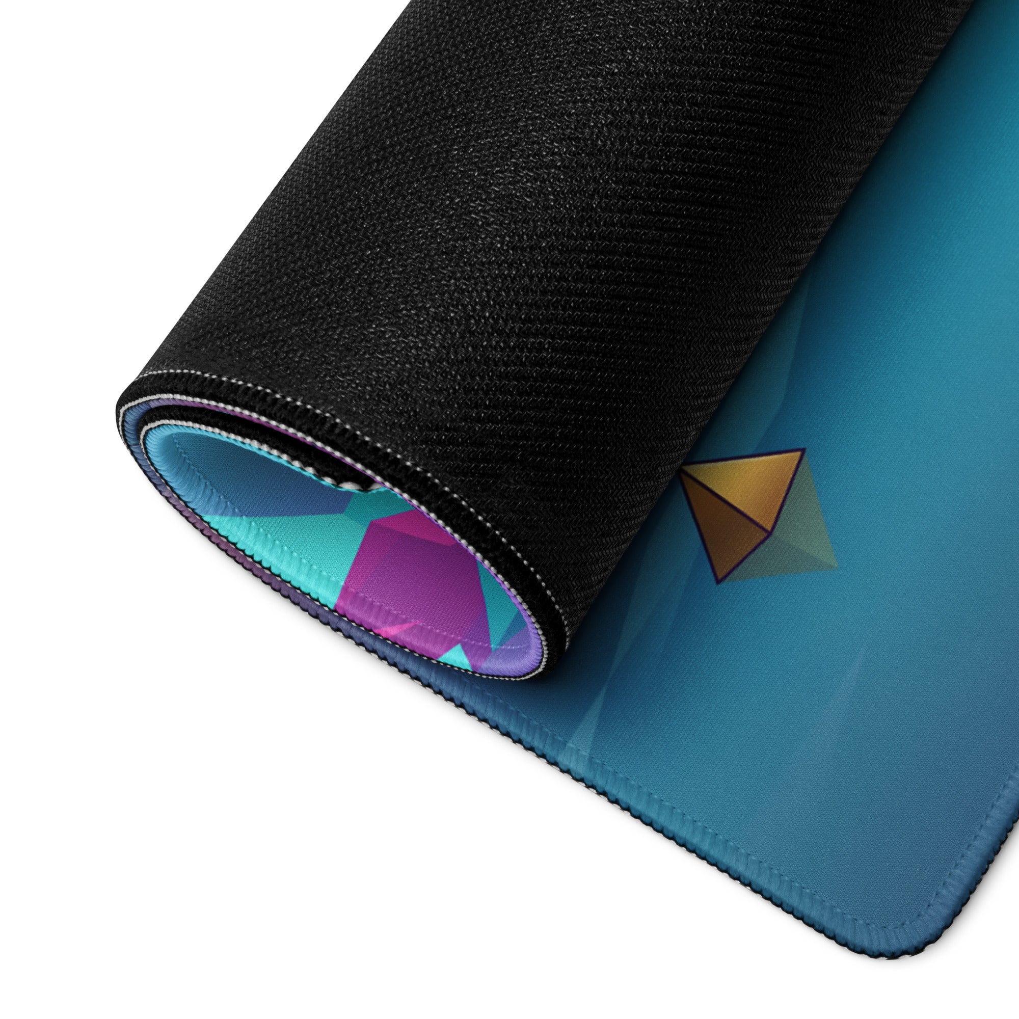 Vaporwave Neon Bridge Mouse Pad - Mouse Pad Gaming Neon Pink Blue Gradient Desk Decor Vaporwave Style Dreamy Mood