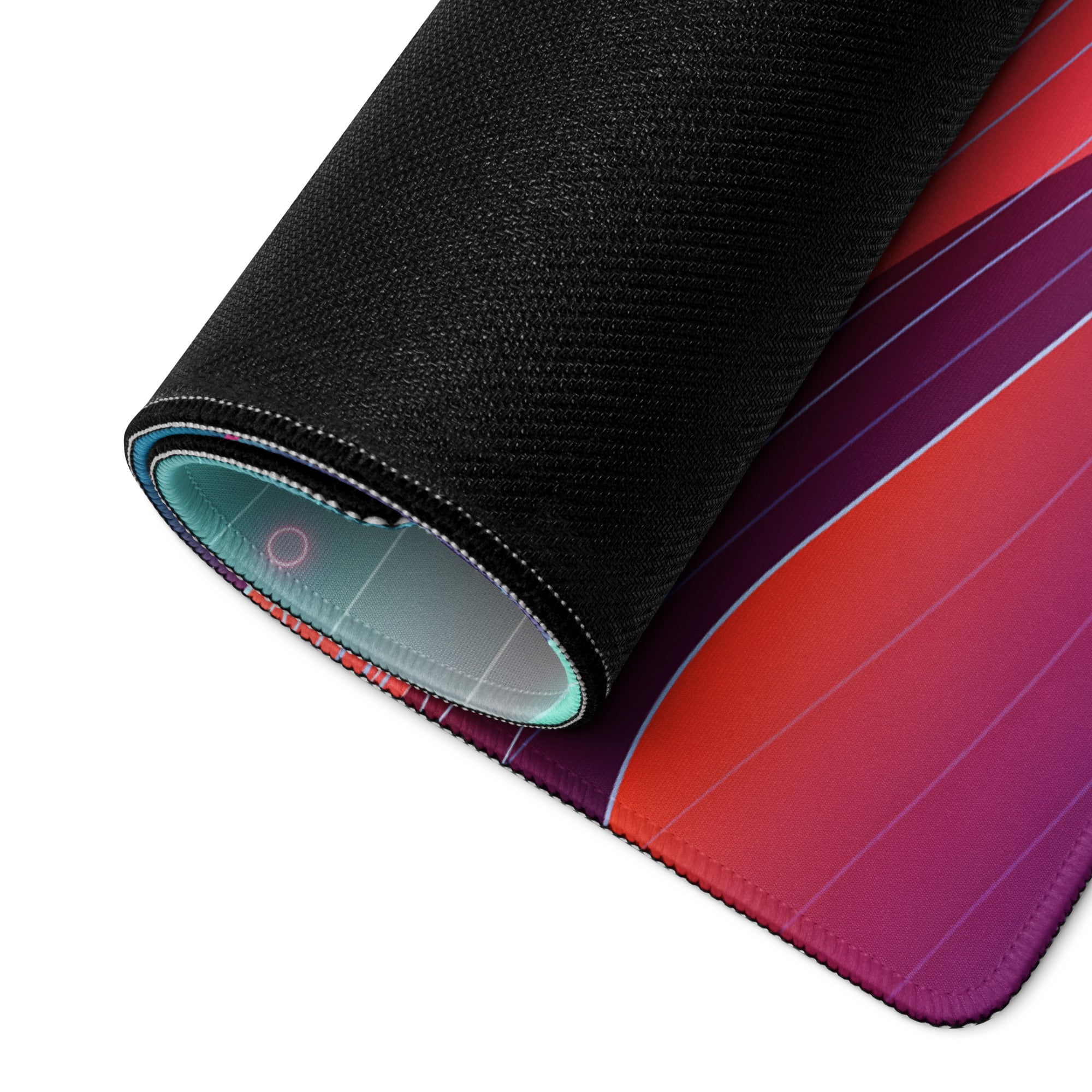 Vaporwave Neon Landscape Pad - Mouse Pad Neon Pink For Gaming Vaporwave Dreamy Mood Neon Decor Synthwave Digital Art