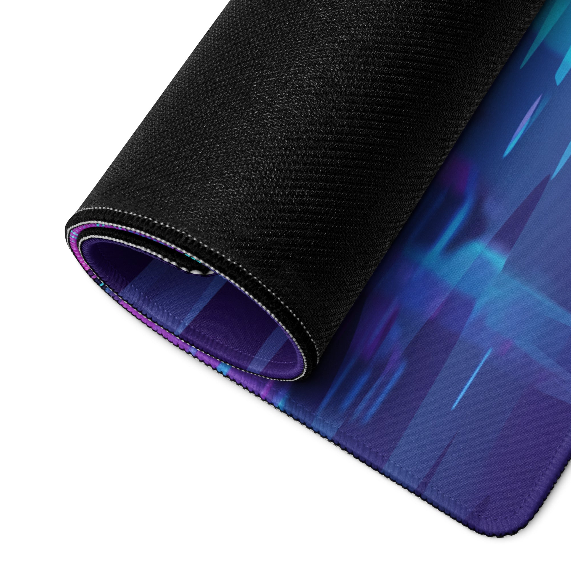 Vaporwave Cityscape Mouse Pad - Vaporwave Cityscape Mouse Pad Purple Blue Gaming Setup Synthwave Neon Mood Desk Pad