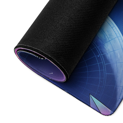 Vaporwave Neon Galaxy Mouse Pad - Mouse Pad Pink Blue Teal Gaming Desk Vaporwave Dreamy Mood Cyberpunk Decor Digital Art