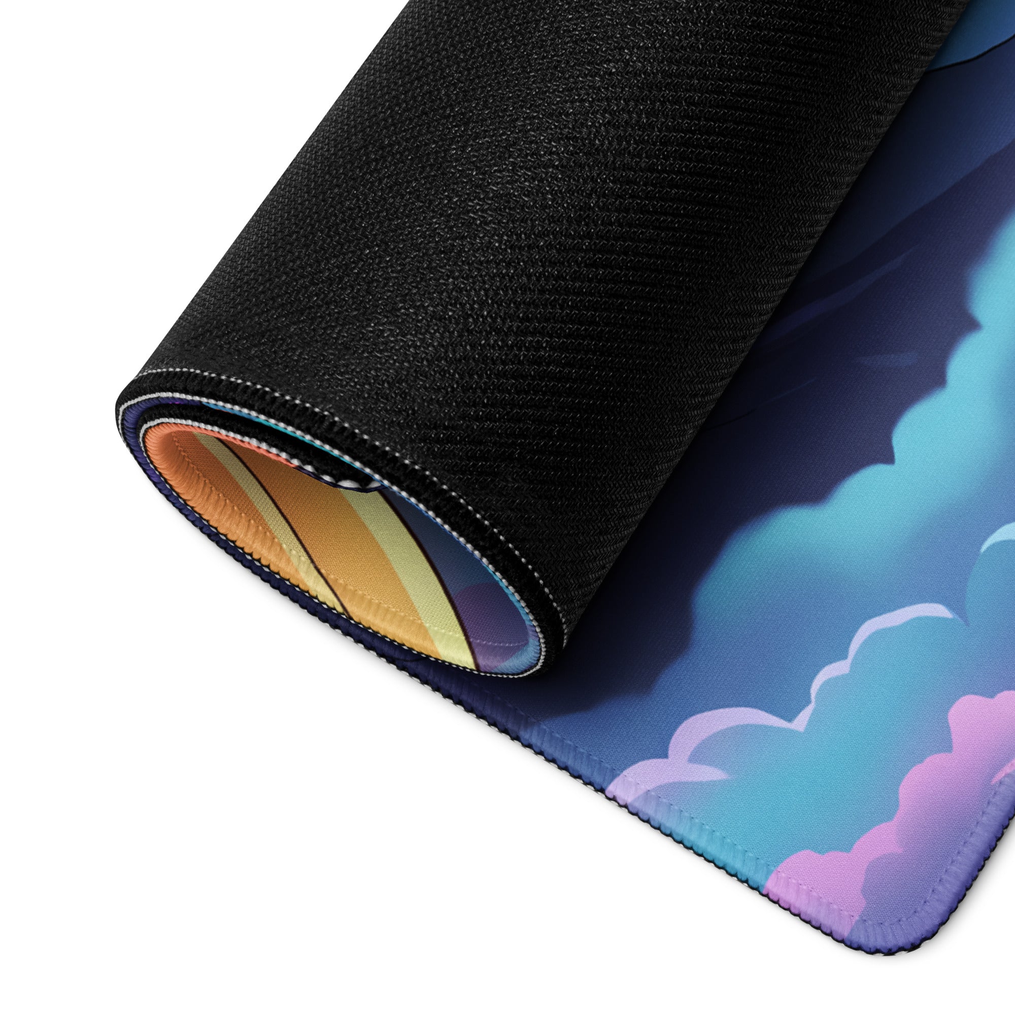 Nebula Balloon Vaporwave Mouse Pad - Vaporwave Mouse Pad Neon Pink Purple Blue For Gaming Desk Dreamy Retro Mood Desk Art