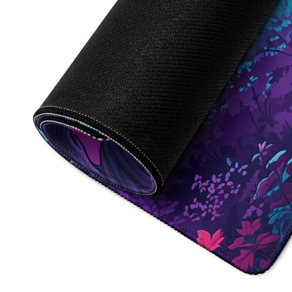 Vaporwave Neon Gaming Mouse Pad - Gaming Mouse Pad Purple Pink Blue Dreamy Vaporwave Retro Futurism Esports Desk Mat