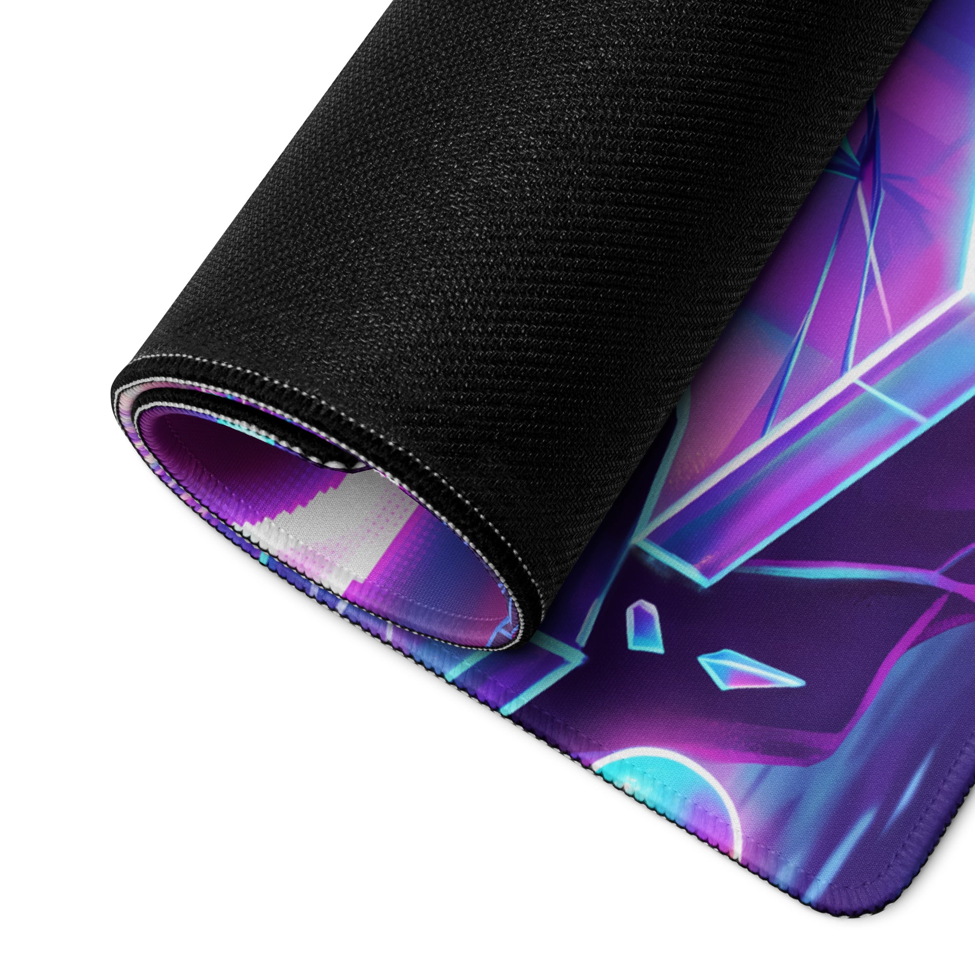 Neon Vaporwave City Mouse Pad - City Neon Pink Purple Gaming Desk Vaporwave Dreamy Mood Retro Futurism Desktop Digital