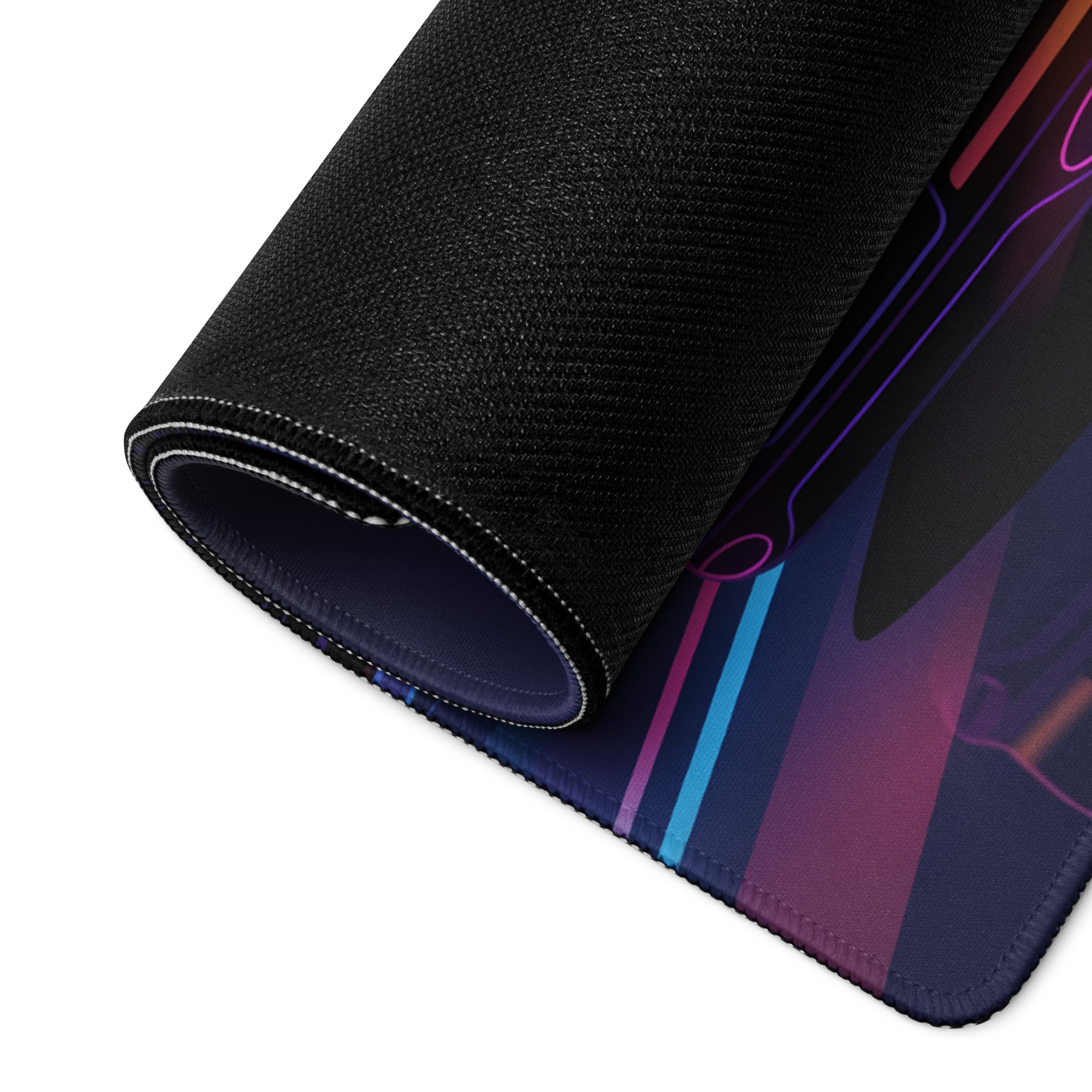 Vaporwave Neon City Mouse Pad - Vaporwave Neon City Mouse Pad Blue Purple Gaming Desk Dreamy Neon Mood Esports Gear