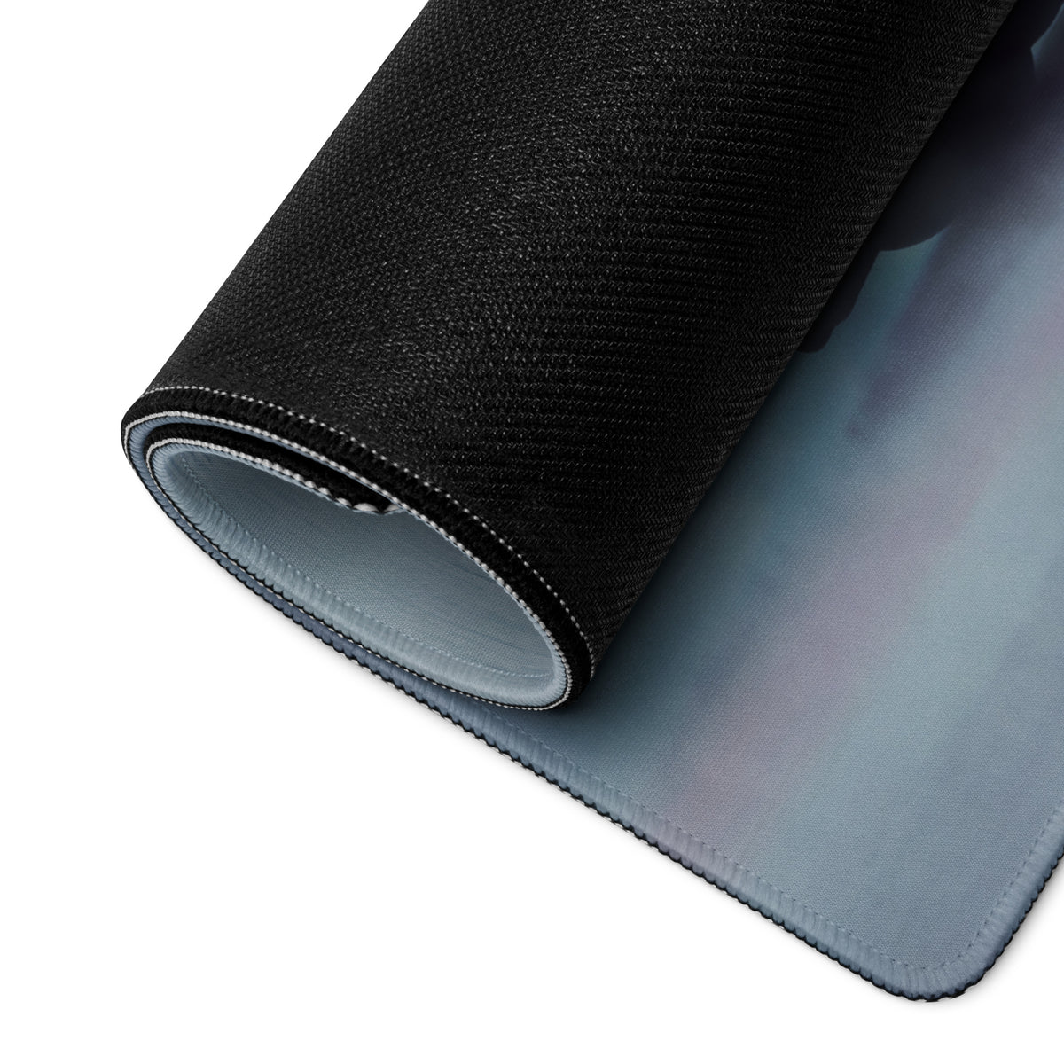 Datsun 240Z Inspired Midnight Blue Bronze Rim Desk Mat – Low-Friction Cloth Setup Mousepad