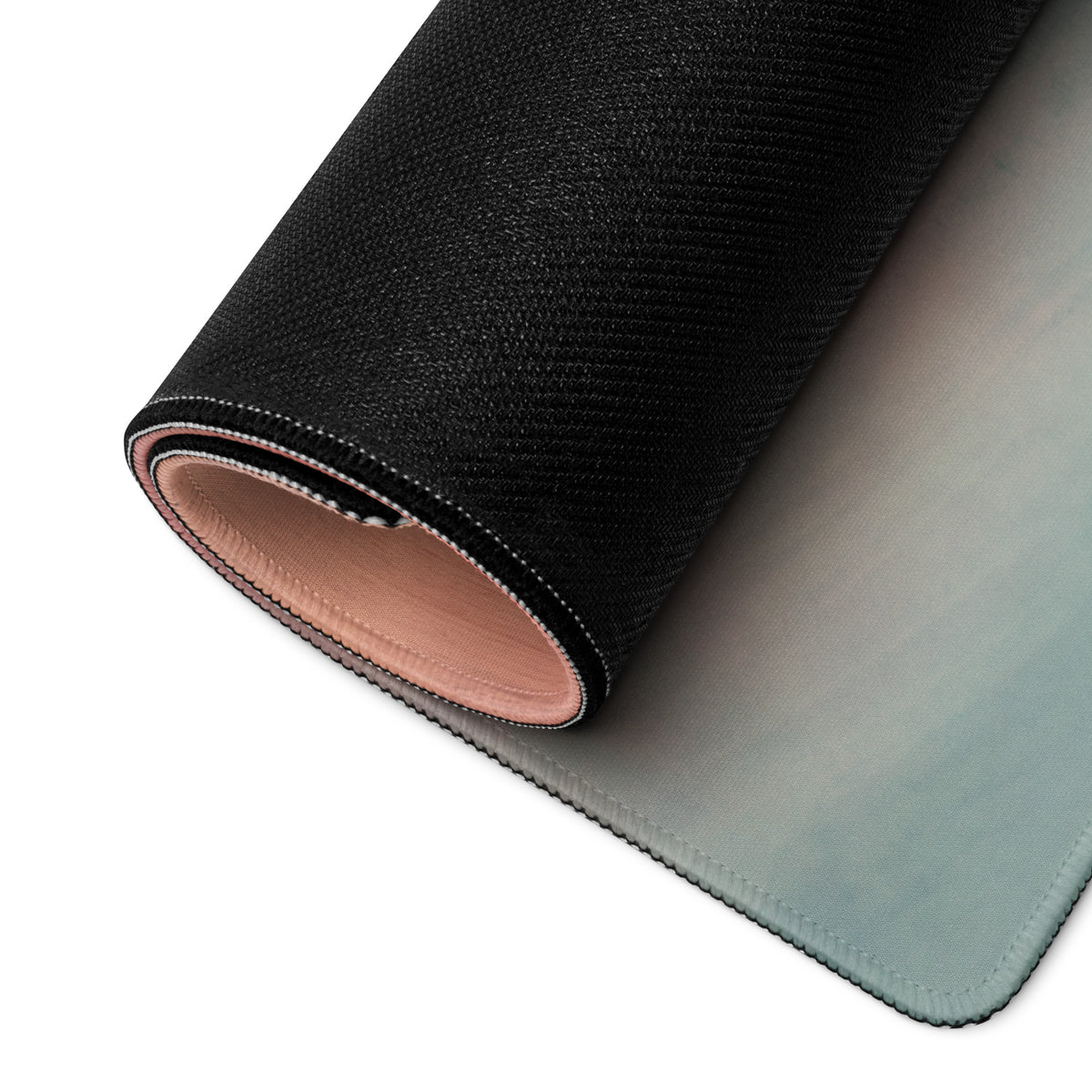 Nissan 370Z Inspired Solid Red Bronze Rim Desk Pad – Ultra-Glide Stitched Edge Gaming Mouse Mat