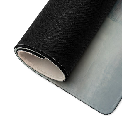 Black textured high-precision xl gaming mousepad with soft gray underside and stitched edges inspired by mazda rx-7 vintage red fd