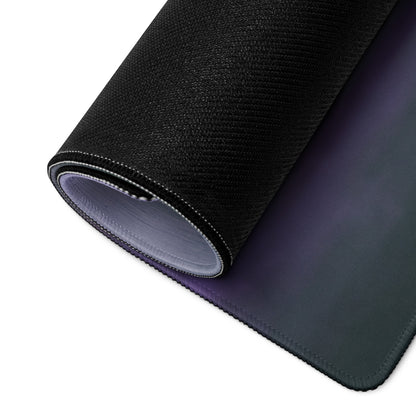 Shelby cobra inspired pearl white heritage desk pad with black textured mousepad surface and stitched edges