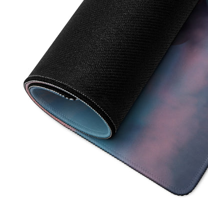 Ford Mustang Inspired Orange Fury Rear Desk Pad – Extended Non-Slip PC Mouse Mat