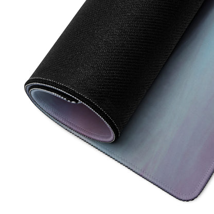 Black textured mousepad with gradient blue to purple surface for Ferrari 296 GTS inspired titanium edition desk mat