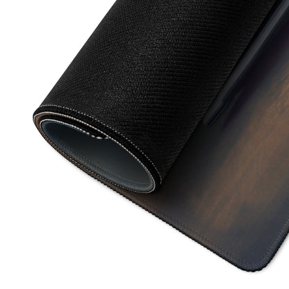Porsche Mission R inspired Rosso endurance black textured mousepad with subtle gradient finish and stitched edges