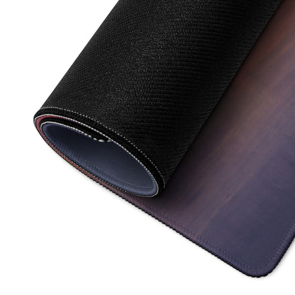 Black textured cloth mousepad with stitched edges and gradient purple underside inspired by ferrari sf90 spider