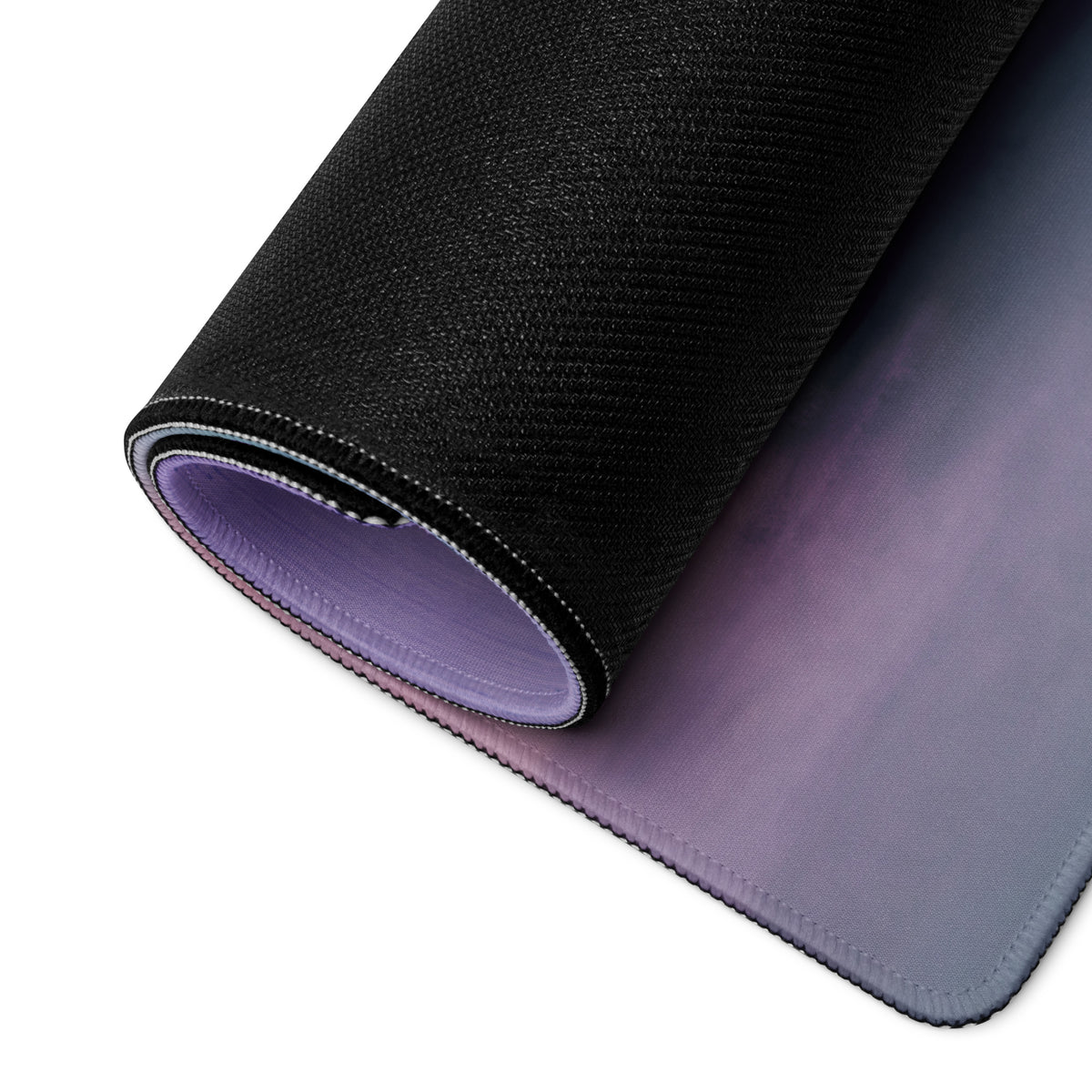 Dodge viper acr inspired gts livery desk pad showing black textured outer layer and soft purple gradient inner surface