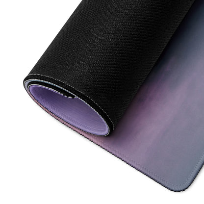 Dodge viper acr inspired gts livery desk pad showing black textured outer layer and soft purple gradient inner surface