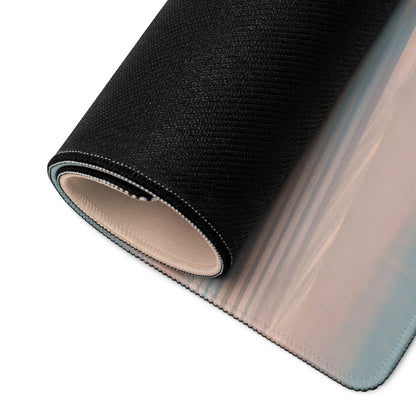 Black textured lamborghini veneno inspired bronze apex desk pad with gradient pastel edge non slip mouse mat