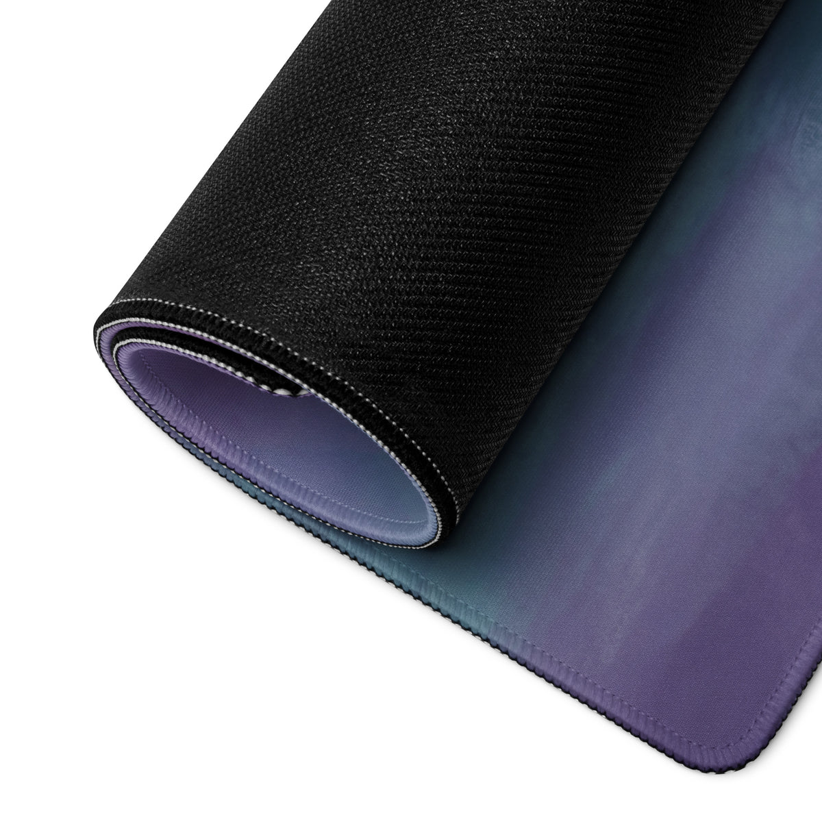Ferrari sf90 xx inspired giallo flare desk mat black and purple gradient xl gaming mousepad with stitched edges