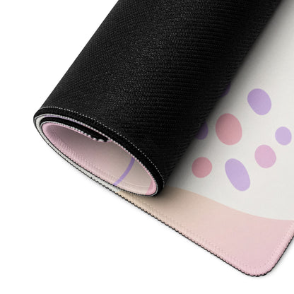 Pastel Rainbow Kitty Themed Gaming Mouse Pad