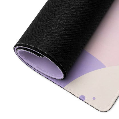 Cute Purple Galaxy Gaming Mouse Pad With Cute Stars