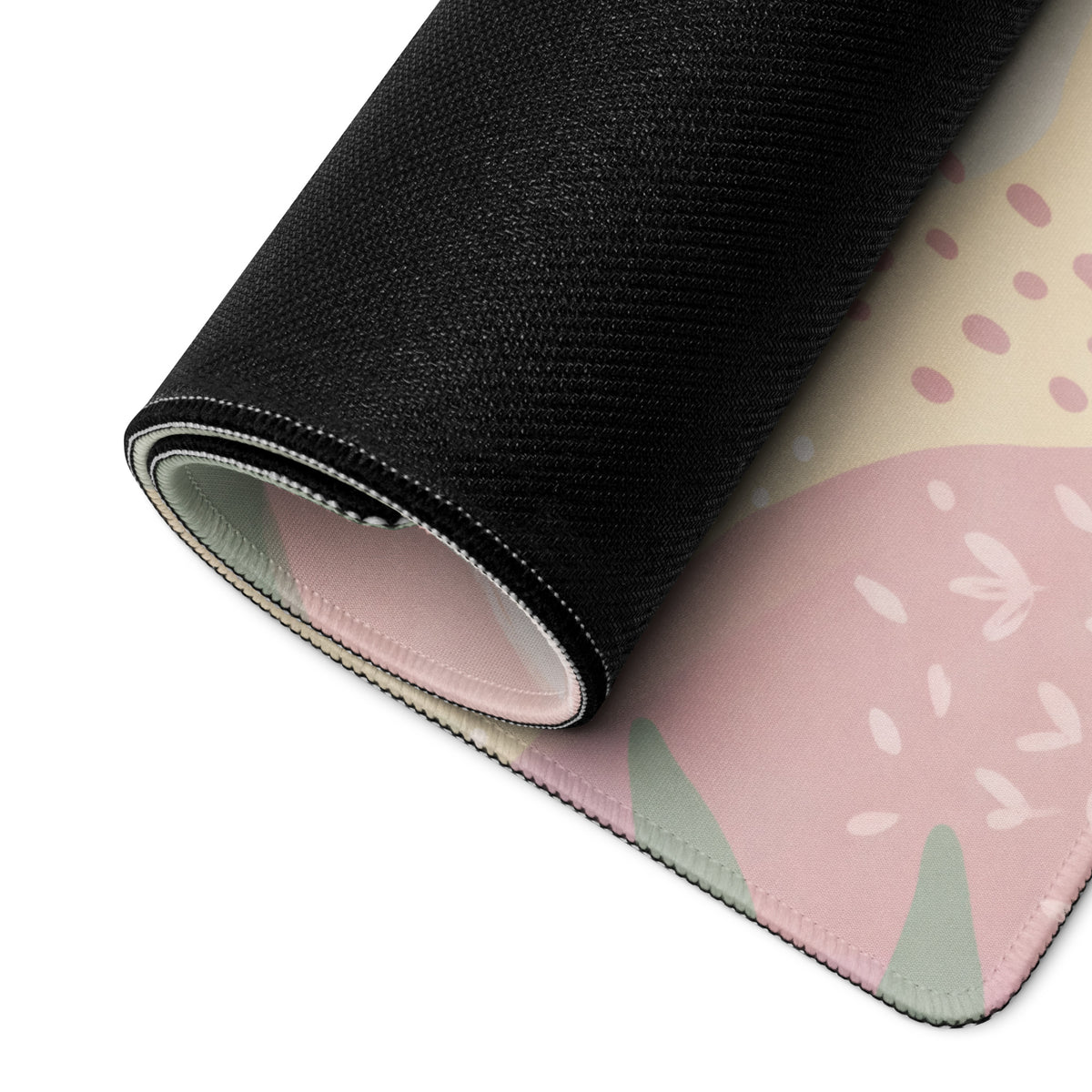 Pastel Floral Cute Gaming Mouse Pad With Bees