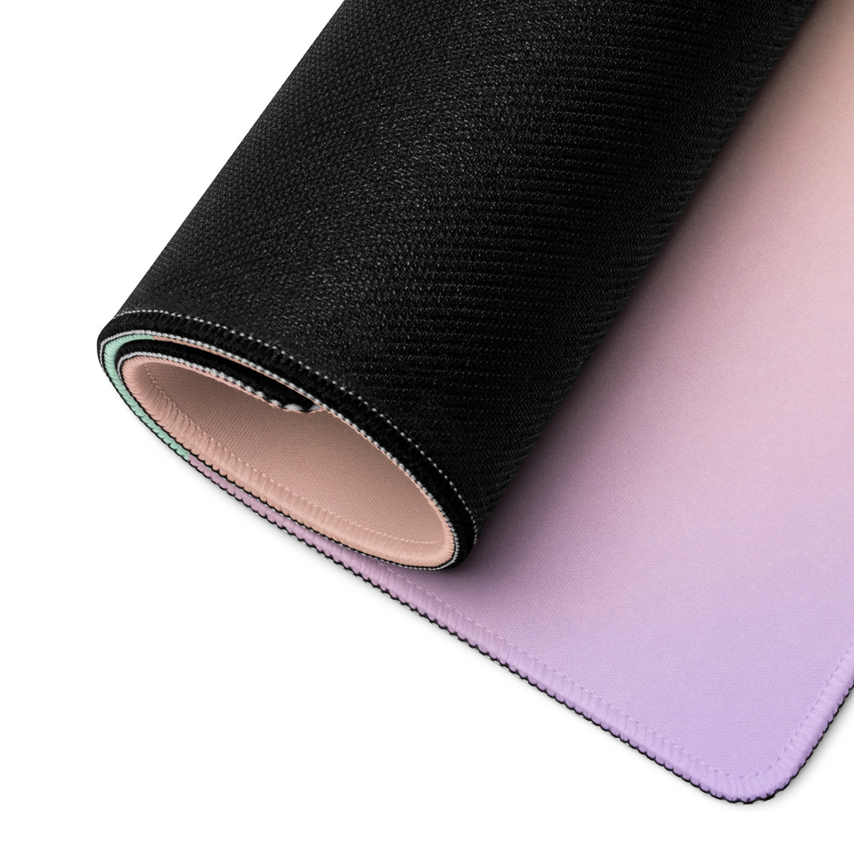 Pastel Cute Cat And Bird Gaming Mouse Pad