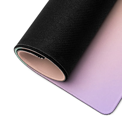 Pastel Cute Cat And Bird Gaming Mouse Pad