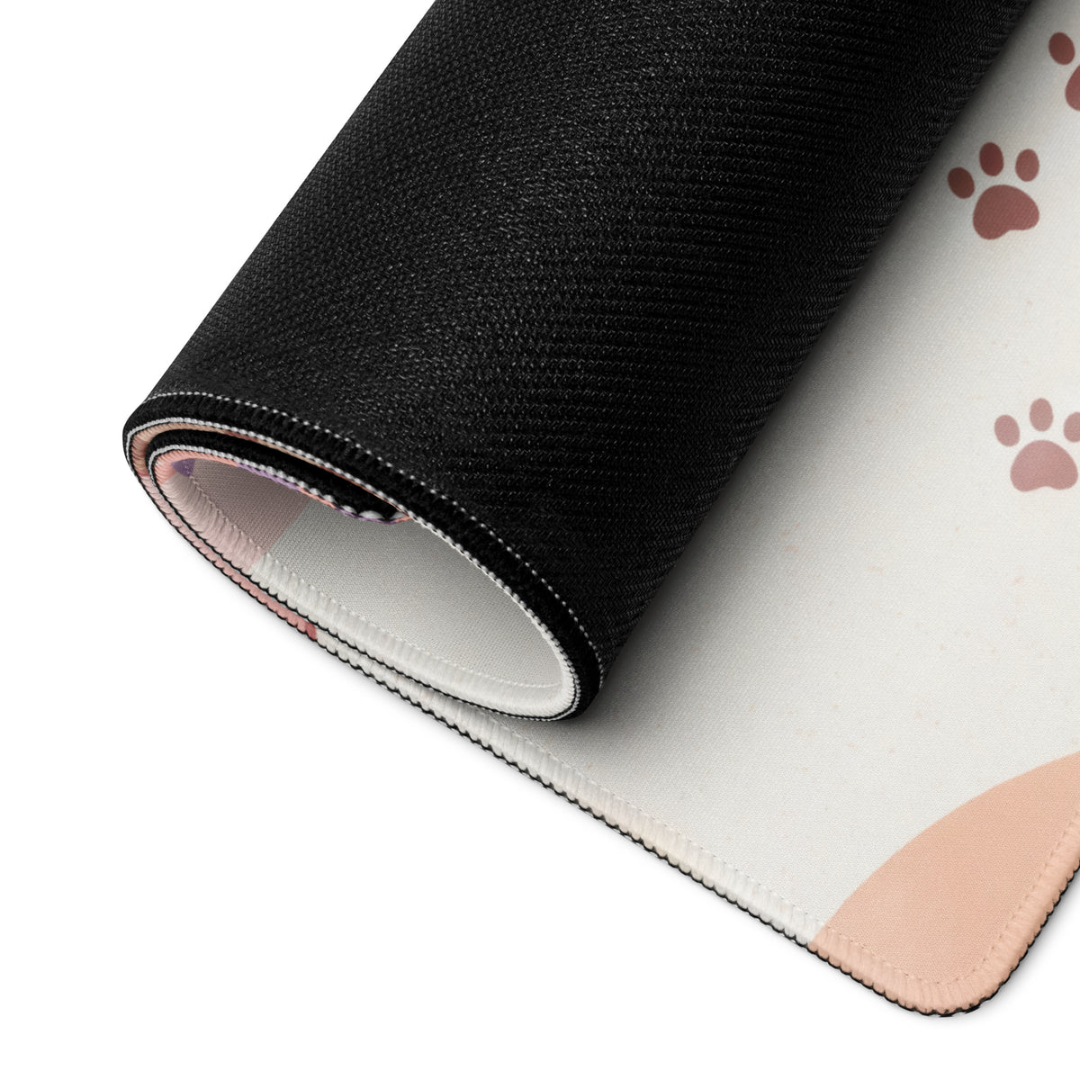 Pastel Kitty Butterflies Gaming Mouse Pad