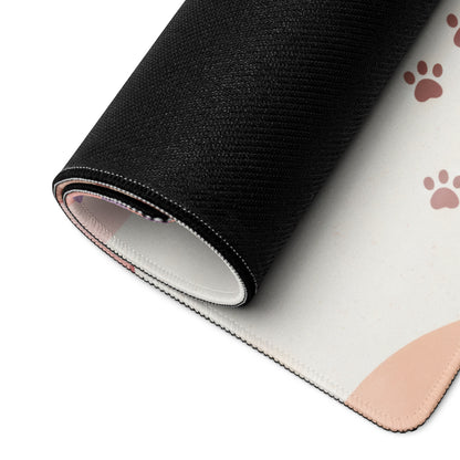 Pastel Kitty Butterflies Gaming Mouse Pad