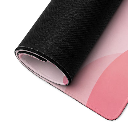 Pink Cute Gaming Mouse Pad With Kawaii Cloud Design