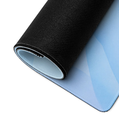 Cute Sky Blue Gaming Mouse Pad With Clouds Stars