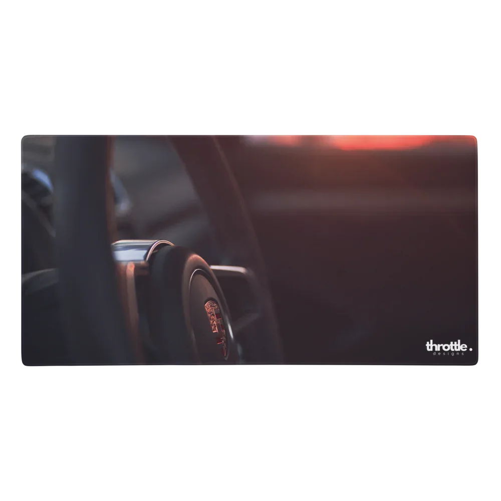 Porsche Steering Wheel Gaming Mouse Pad #001