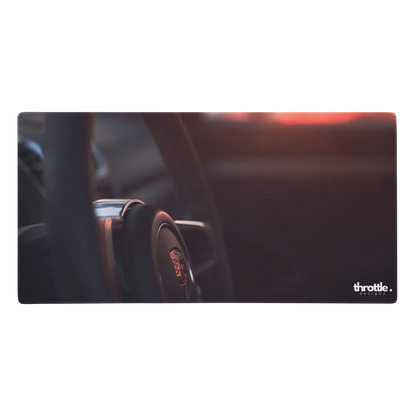 Porsche Steering Wheel Gaming Mouse Pad #001