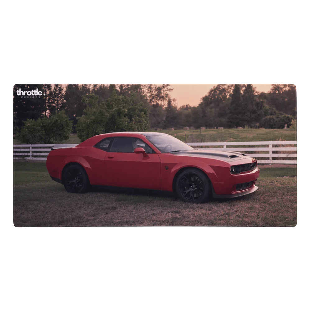 Dodge Challenger Hellcat Gaming Mouse Pad #001
