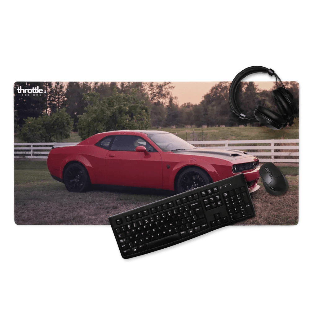 Dodge Challenger Hellcat Gaming Mouse Pad #001