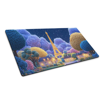 Dreamy Paris Nightscape Eiffel Tower gaming mouse pad large non-slip