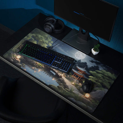 Moonlit Zen Garden anime mouse pad large non-slip gaming surface