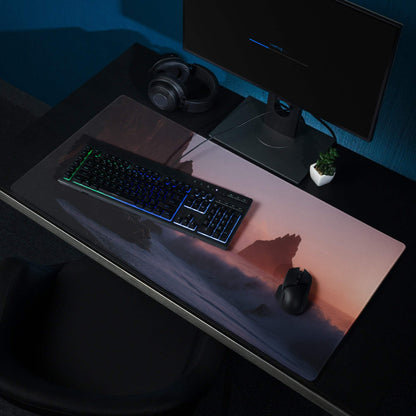 Sunset Ocean large pro gaming mousepad with vibrant sunset design