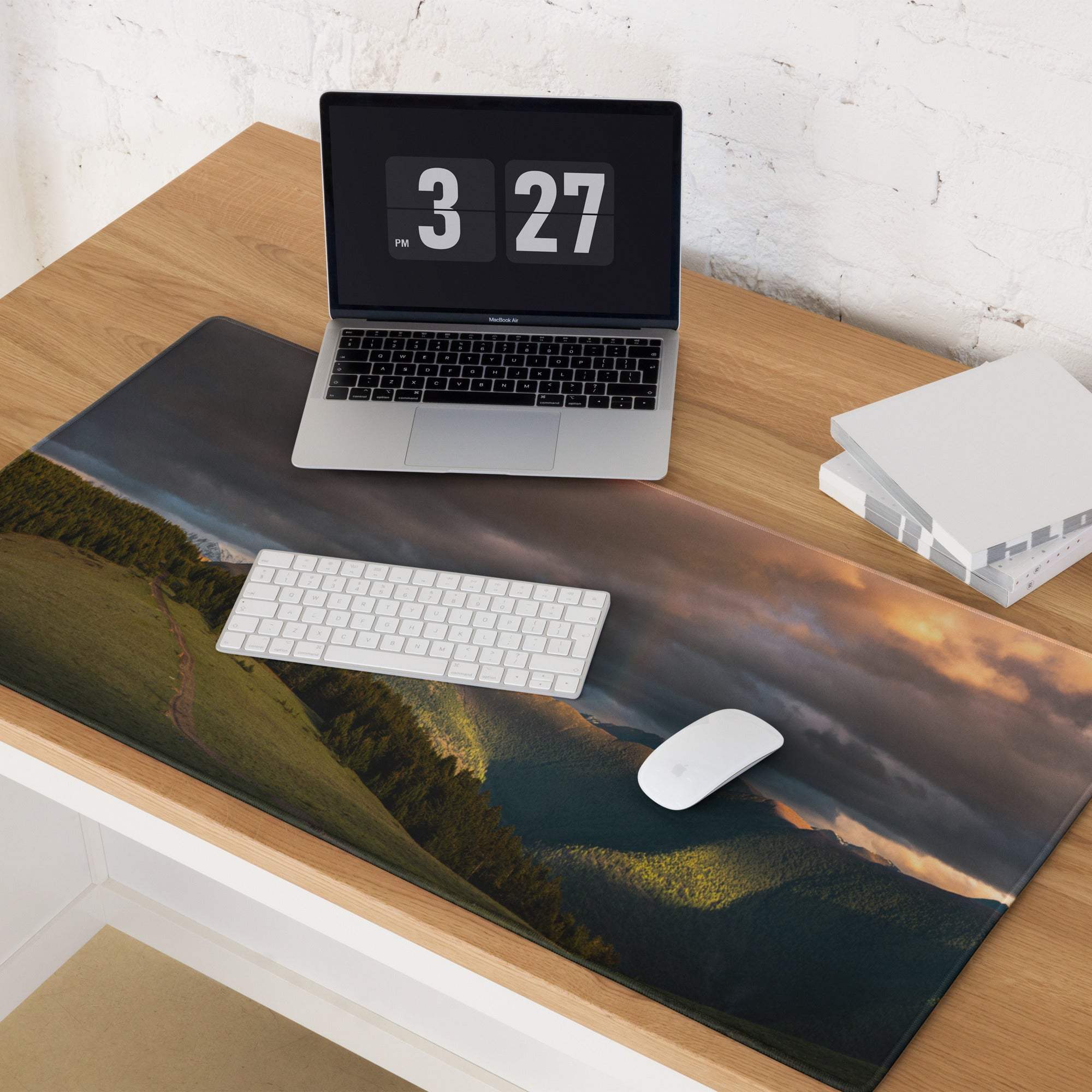Epic Landscape Mountain Sunset Gaming Mouse Pad Desk Mat
