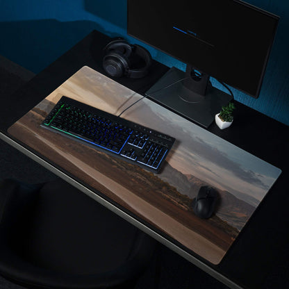 Sunset Mountain Landscape Extra Large Gaming Mouse Pad with non-slip base