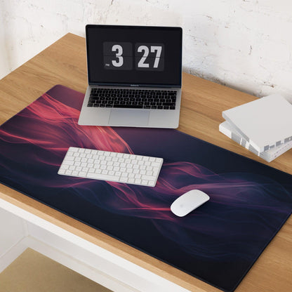 Premium large non-slip Nebula pink purple wave gaming mouse pad