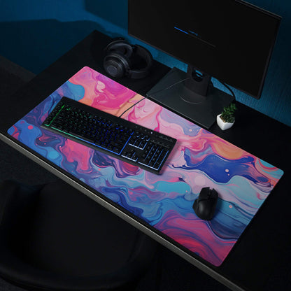 Vibrant swirl gaming mouse pad large non-slip base for Dota CS GO esports