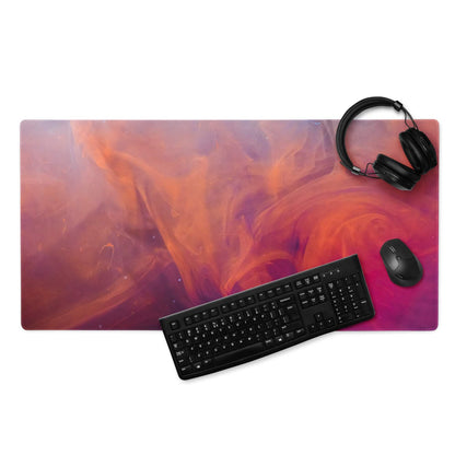 Large gaming mouse pad with nebula design, non-slip base, edge stitching for Dota CSGO
