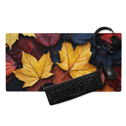 Vibrant autumn leaves ultra thick non-slip extra large gaming mouse pad