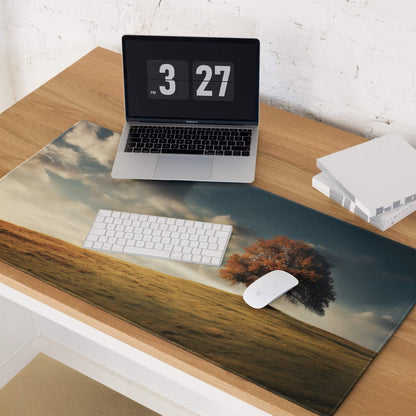 Autumn Landscape Serenity gaming mouse pad with autumn tree print