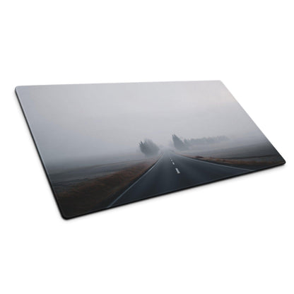 Misty gray mist-covered road glass cutting board mouse pad